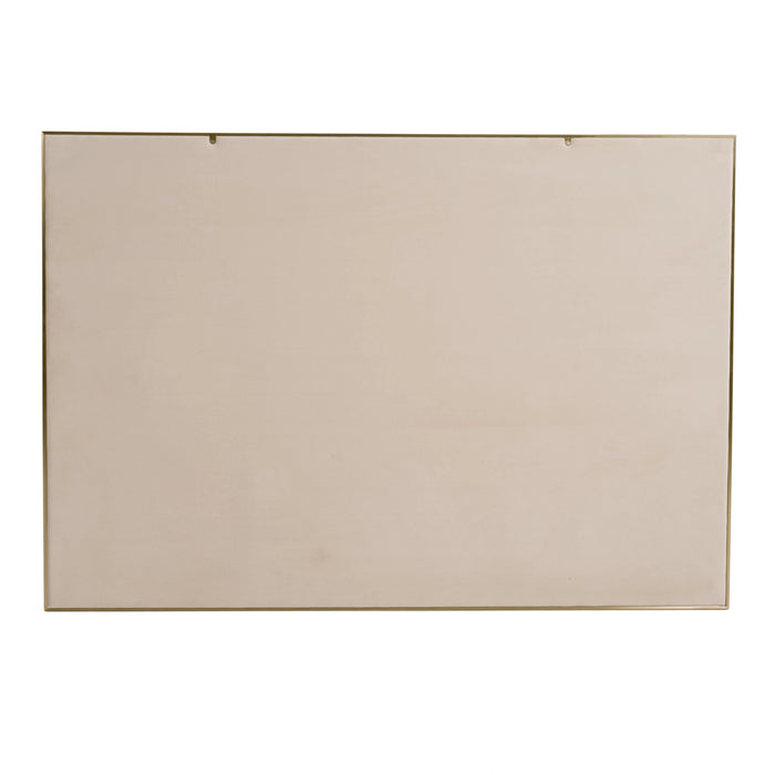 Cartier - Modern Beige Velvet & Brushed Brass Bed