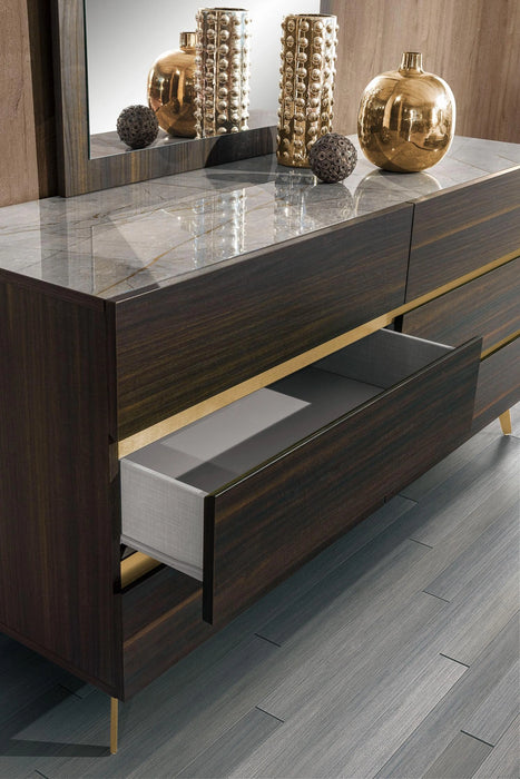 Velondra - Modern Eucalypto + Marble Bedroom Set