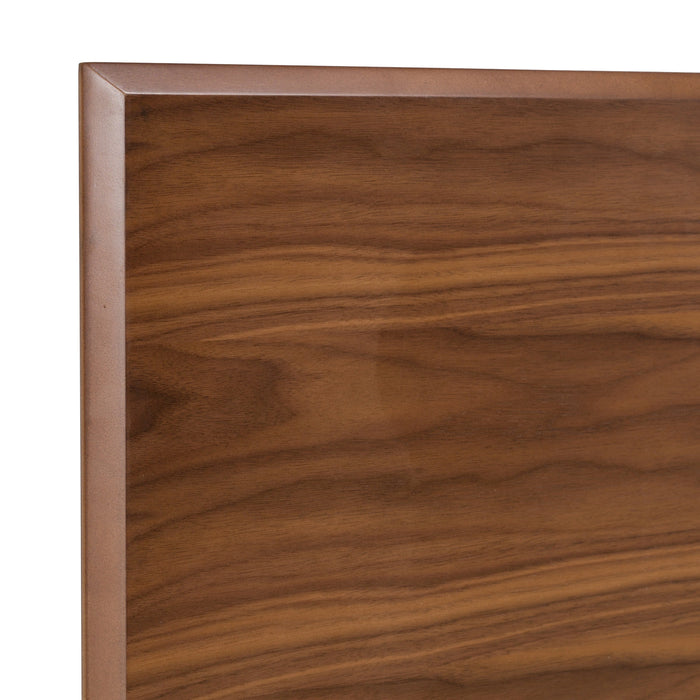 Carmen Mid-Century Modern Walnut Bed