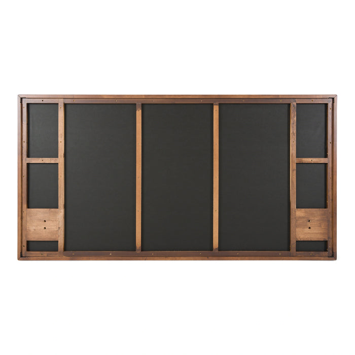 Metcalf - Mid-Century Walnut & Grey Bed