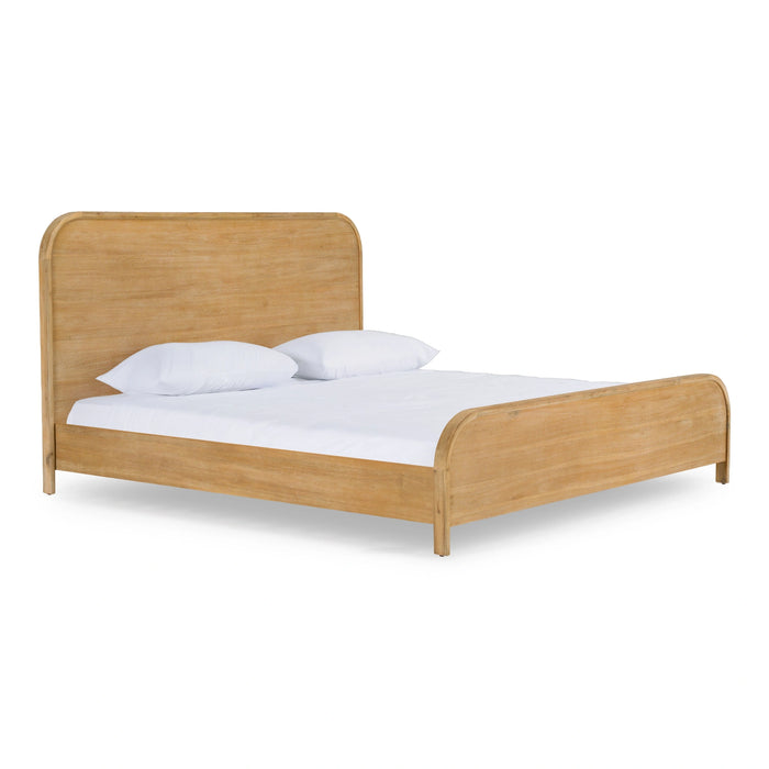 Dresden - Modern Natural Acacia 1-Drawer Nightstand Bedroom Set