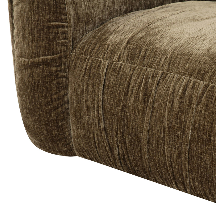 Siegal - Modern Olive Green Fabric Sofa