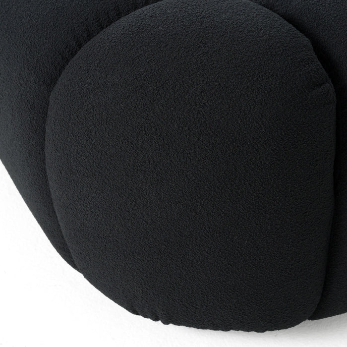 Yolonda - Modern Black Fabric Bed