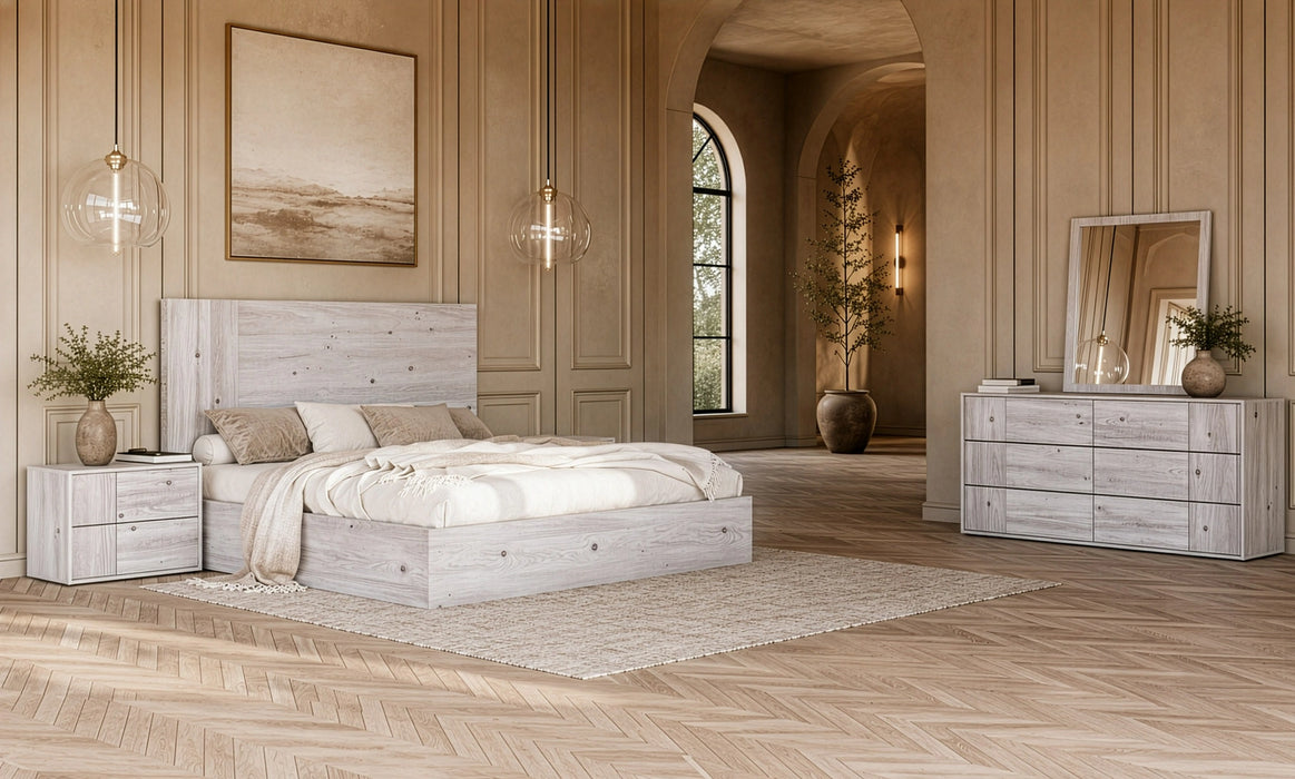 Asus - Modern Italian White Bedroom Set