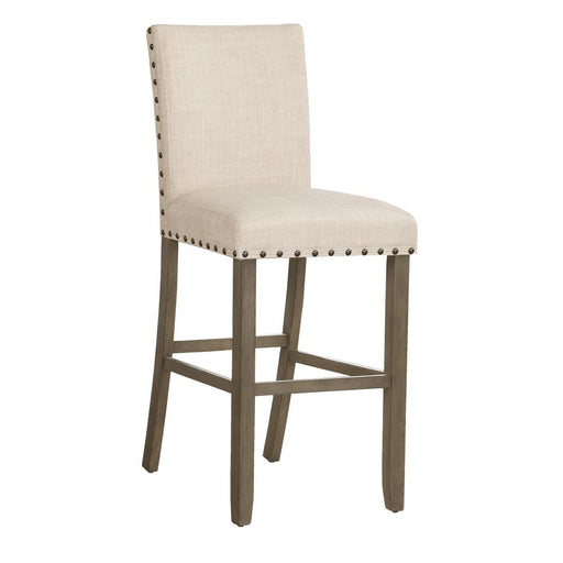 Ralland Upholstered Bar Stools with Nailhead Trim Beige (Set of 2) image