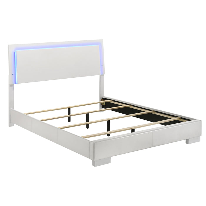 Felicity Panel Bed with LED Lighting