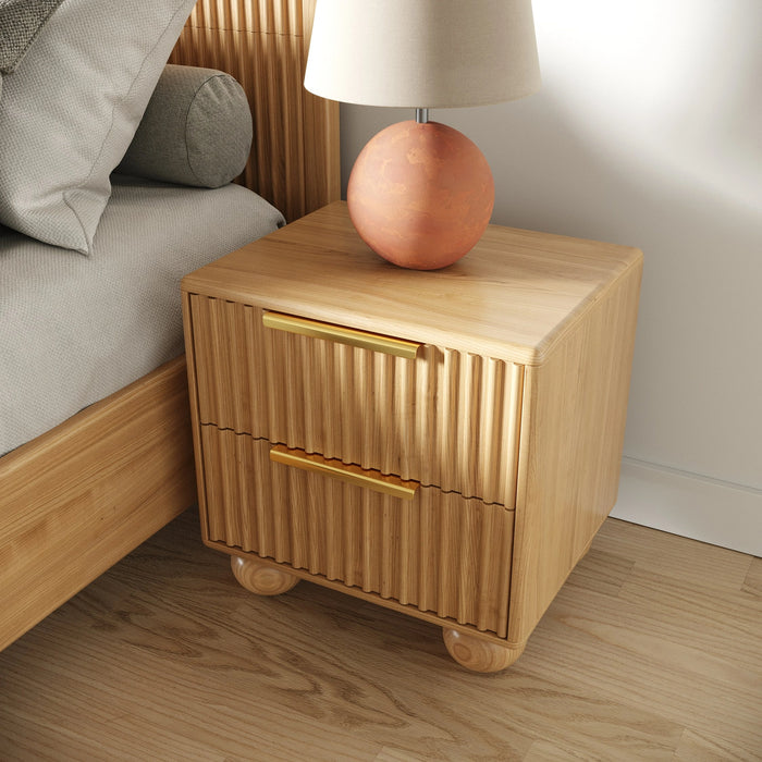Winters - Modern Natural Oak 4-Piece Bedroom Set