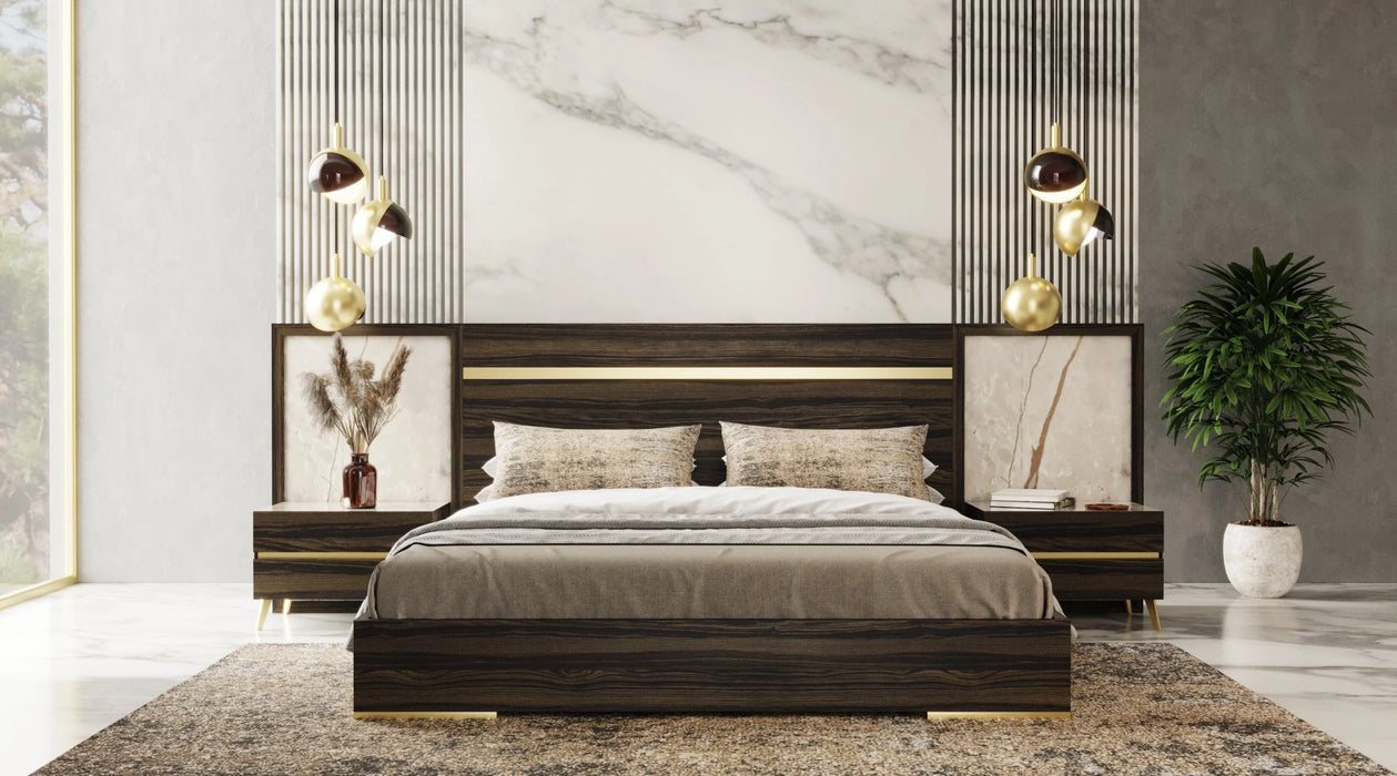 Velondra - Modern Eucalypto + Marble Bedroom Set