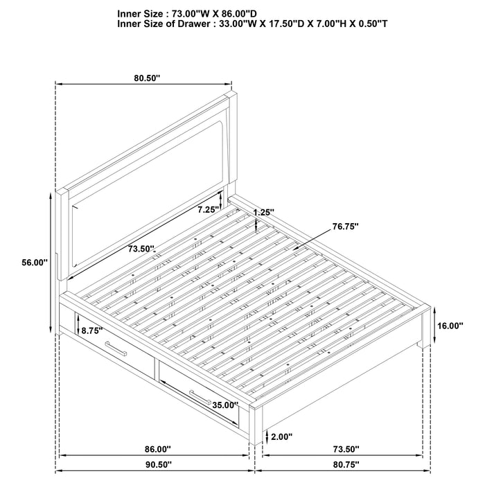 Kenora 4 Pc Bedroom Set