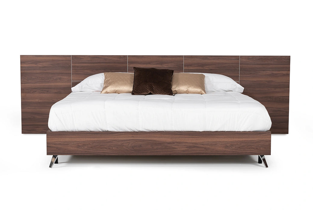 Brooklyn - Italian Modern Walnut Bed