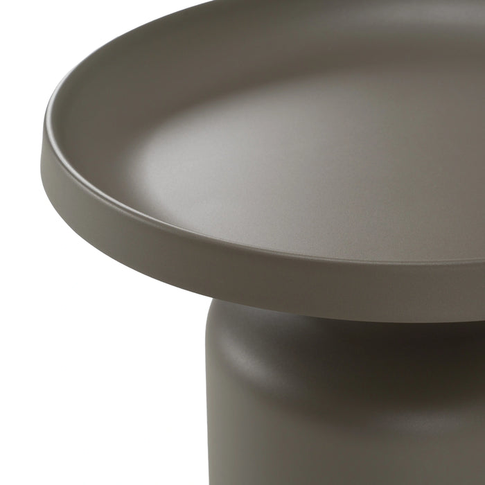 Lanuza - Outdoor Taupe End Table