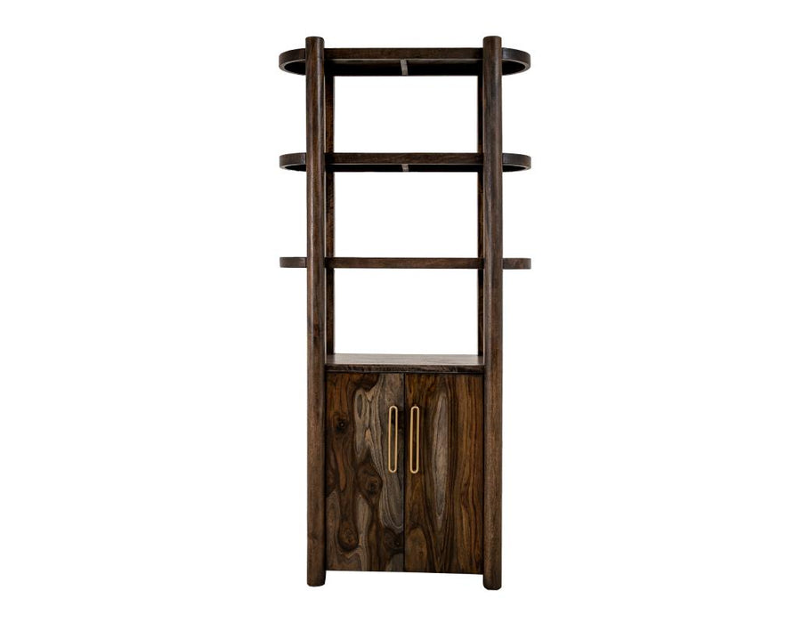 Black Balam Wall Unit with Electric Fireplace Insert