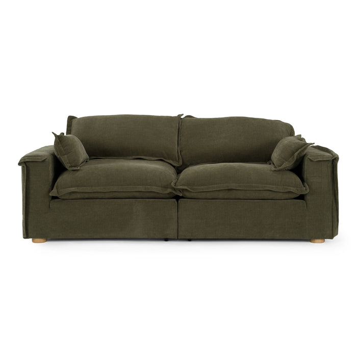 Durbin - Modern Green Fabric Sofa