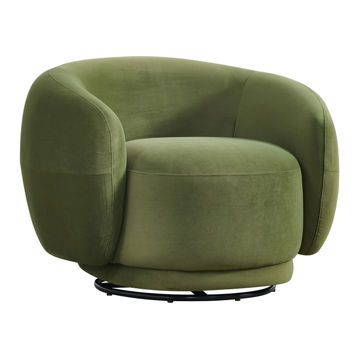 Andrew - Modern Green Fabric Sofa Set