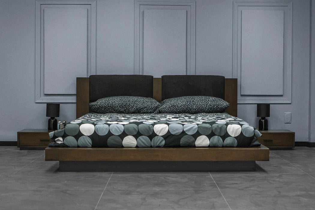 Fantasia - Dark Walnut Dark Grey 4-Piece Bedroom Set