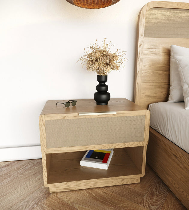 Gavin - Modern Natural Ash + Rattan Bedroom Set
