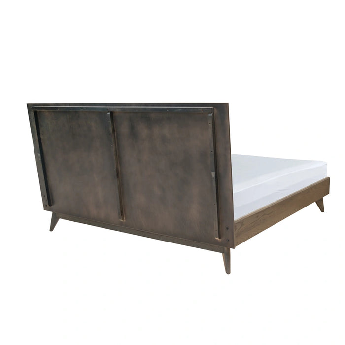 Novak Modern Dark Oak Bed