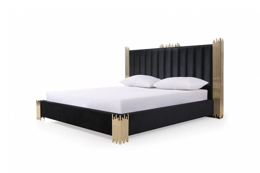 Token Modern Black & Gold Bed
