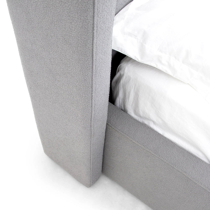 Byrne - Modern Grey Fabric Bed