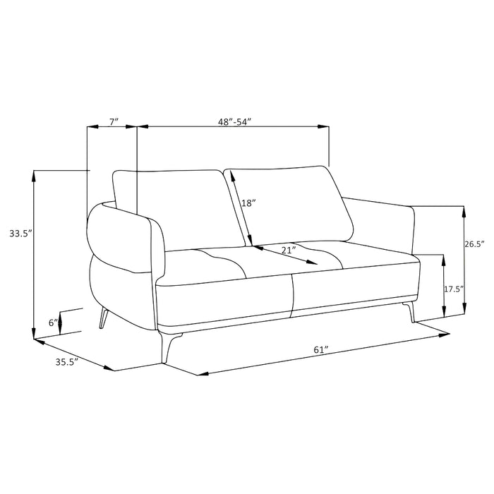 Lively Stationary Loveseat