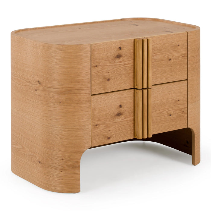 Newhart - Modern Natural Oak Nightstand