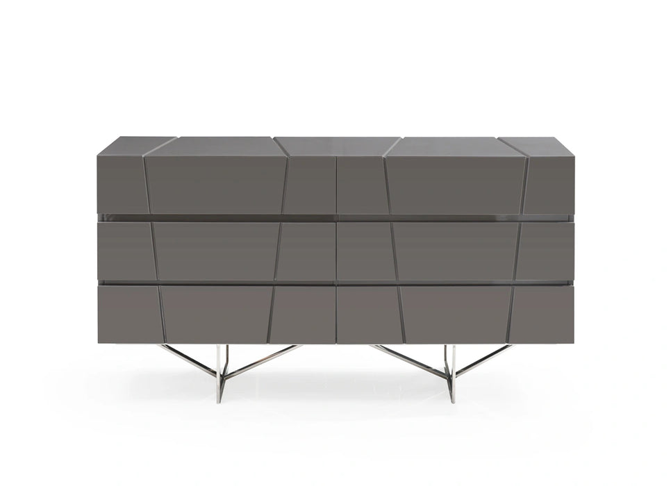 Chrysler Modern Grey Bedroom Set