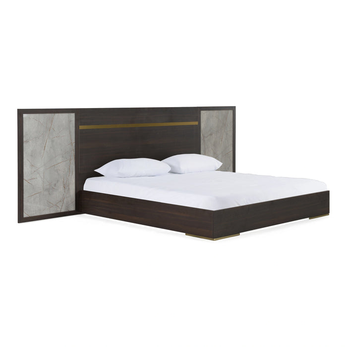 Velondra - Modern Eucalypto + Marble 4-Piece Bedroom Set