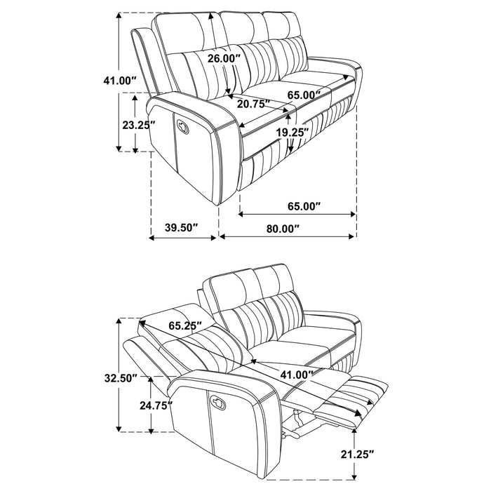 Raelynn Reclining 2 Pc Set