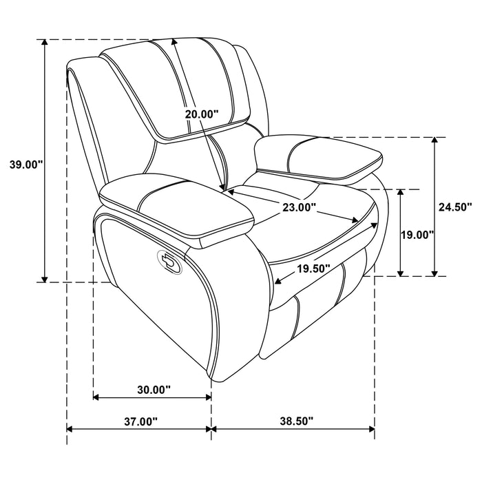 Camila Reclining 3 Pc Set