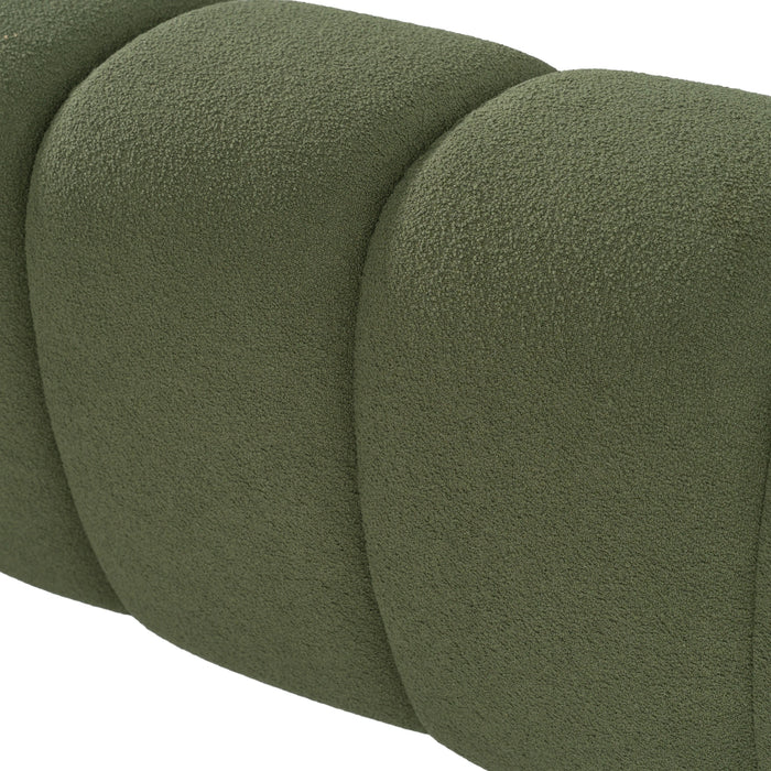 Yolonda - Modern Green Fabric Bed