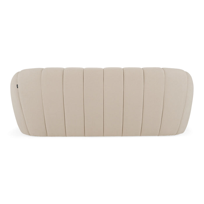 Yolonda - Modern Beige Fabric Bed