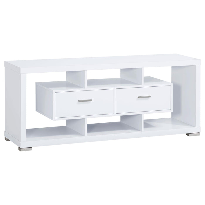 Darien 2-drawer Rectangular TV Console White image