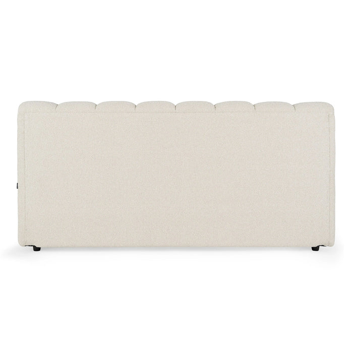 Harris - Modern Off-White Fabric Bed