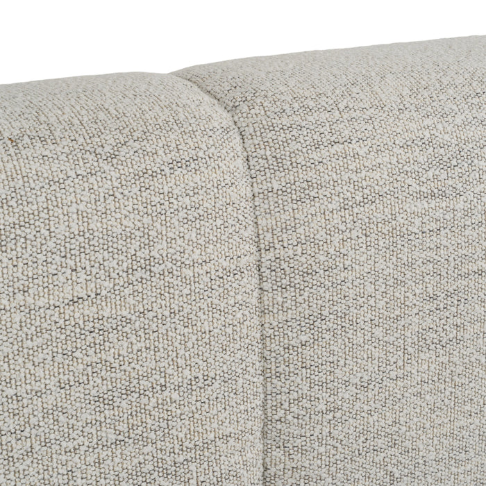 Lamont + Brooklyn - Modern Beige Fabric + Walnut 4-Piece Bedroom Set