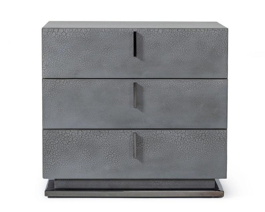 Buckley - Grey & Black Stainless Steel Bedroom Set