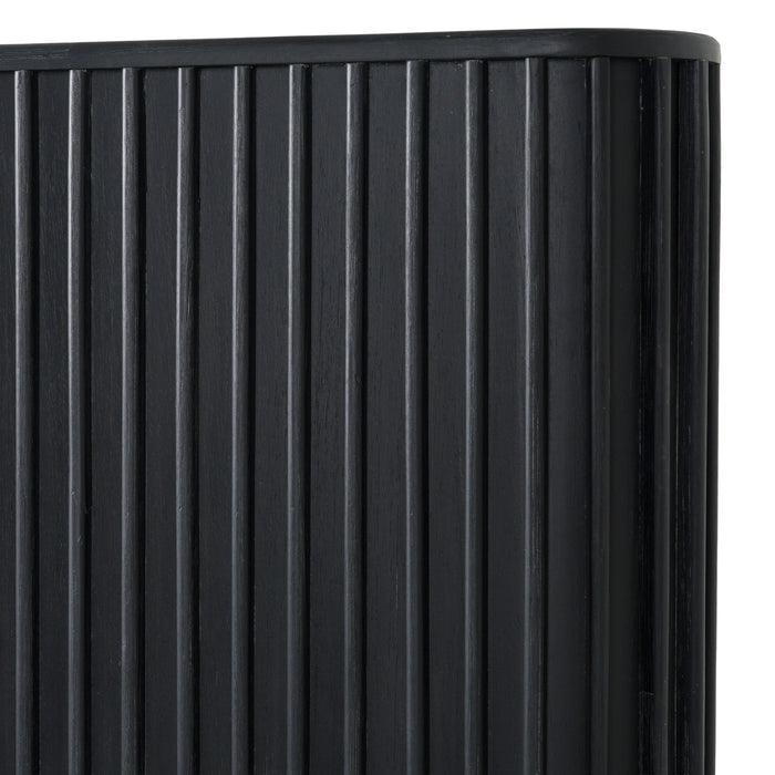 Fields - Modern Black Acacia Bed