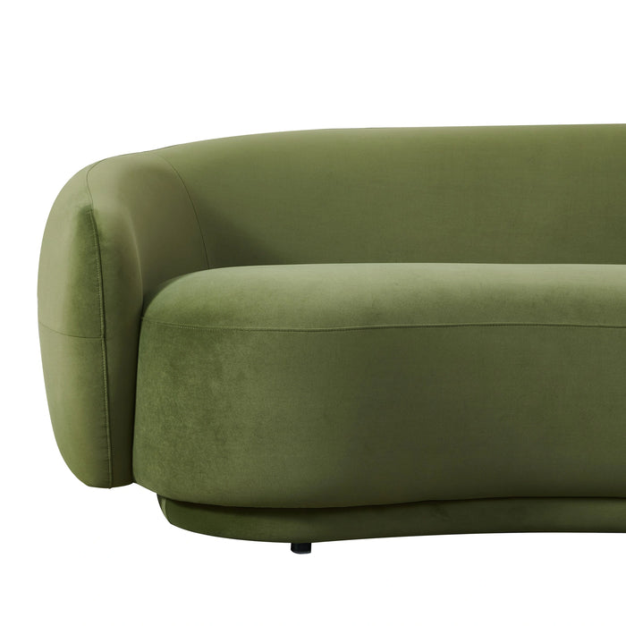 Andrew - Modern Green Fabric Sofa Set