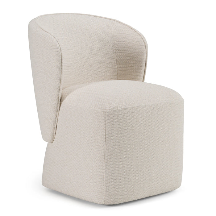 Souza - Modern Fabric Swivel Dining Chair