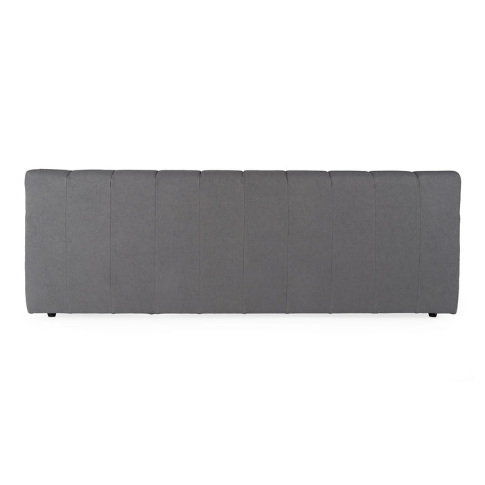 Tyree - Modern Tufted Grey Fabric Bed
