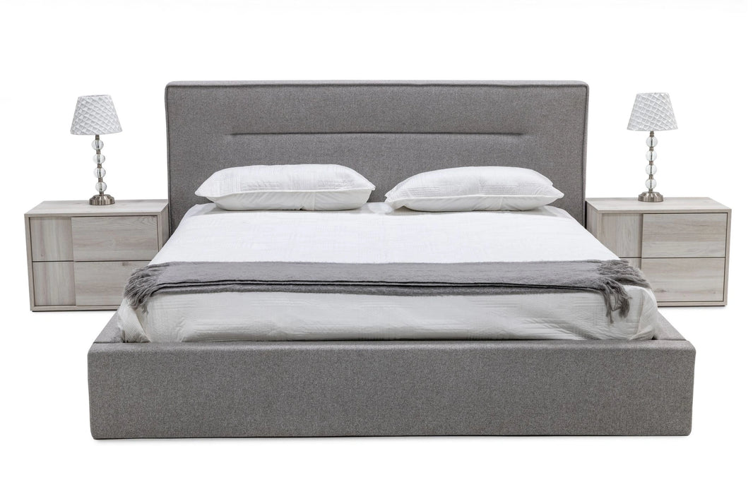 Juliana - Italian Modern Grey Upholstered Bed