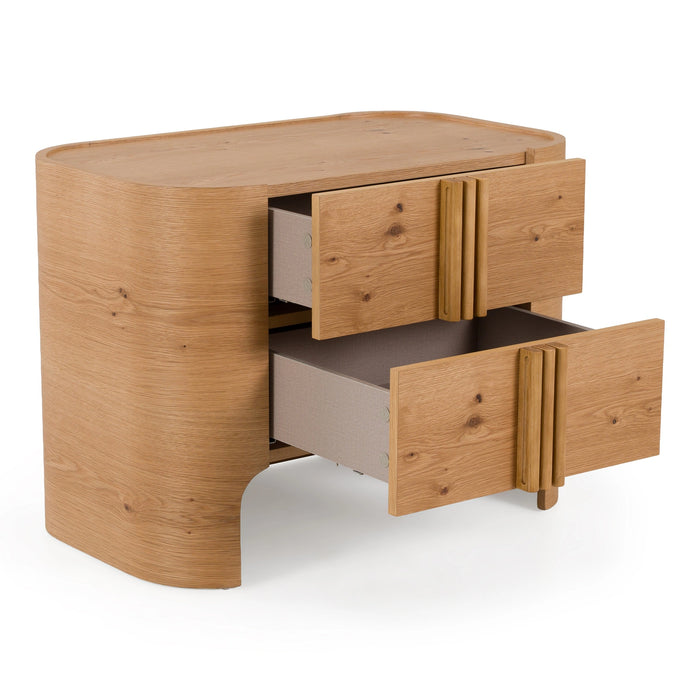 Newhart - Modern Natural Oak Nightstand