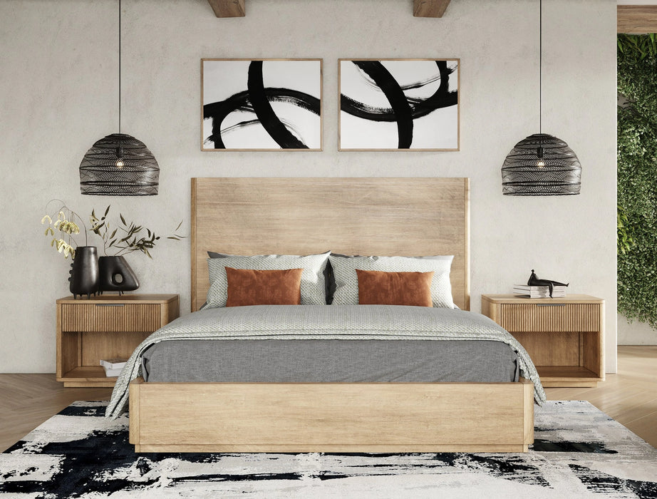 Santa Monica - Modern Natural Oak Bedroom Set