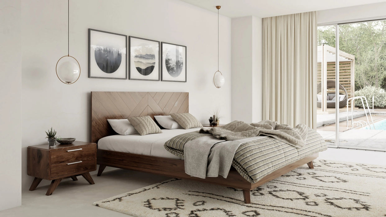Soren - Modern Walnut Bed