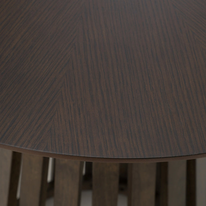 Weiss - Mid-Century Modern Wenge Round Bar Table