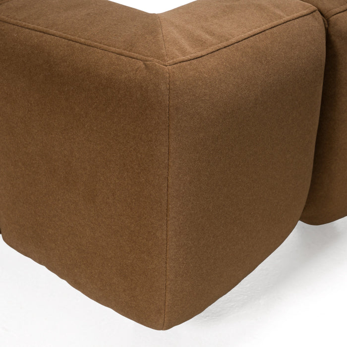 Harris - Modern Brown Fabric Bed