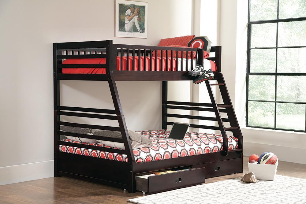 Ashton Twin Over Full 2-drawer Bunk Bed