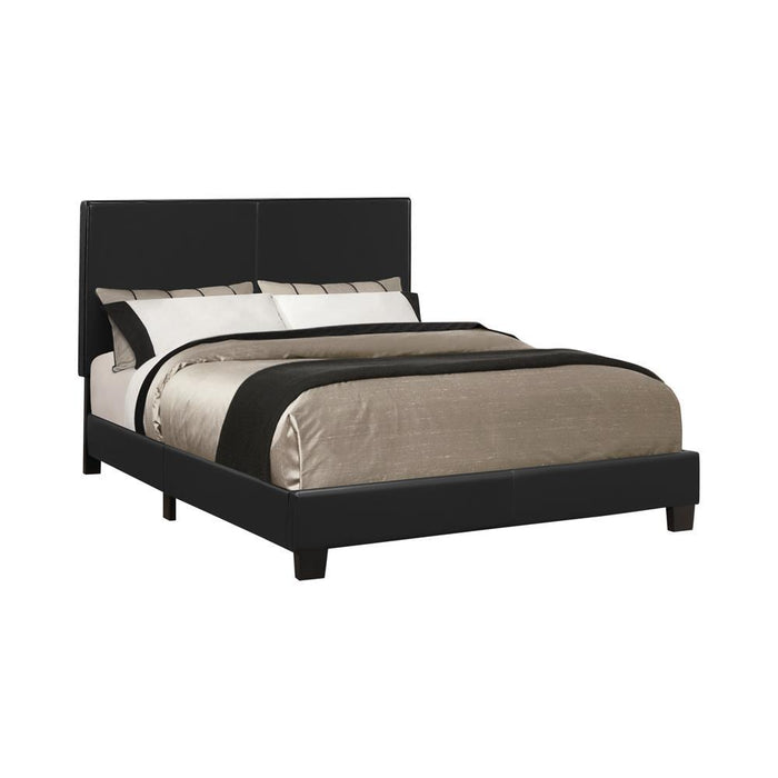 Mauve Bed Upholstered Queen Black