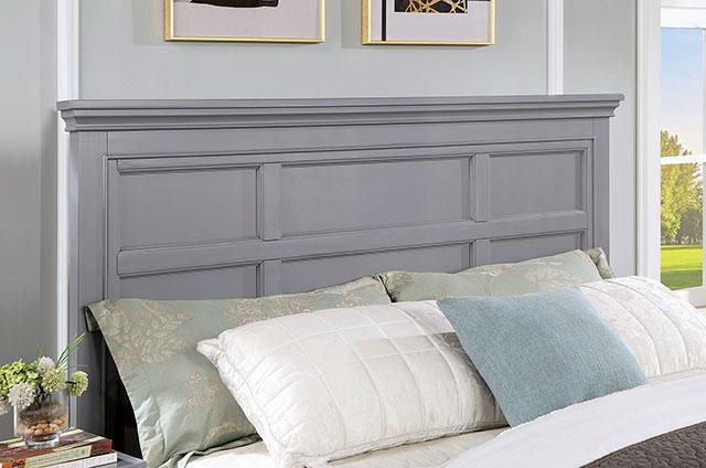 CASTLILE Queen Bed, Gray