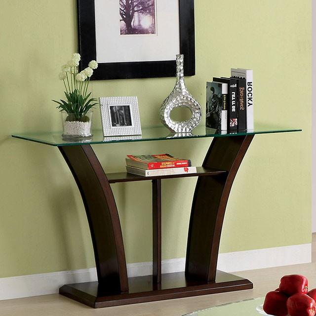 MANHATTAN IV Dark Cherry Sofa Table, Brown Cherry image