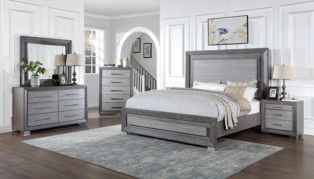 RAIDEN Queen Bed, Gray